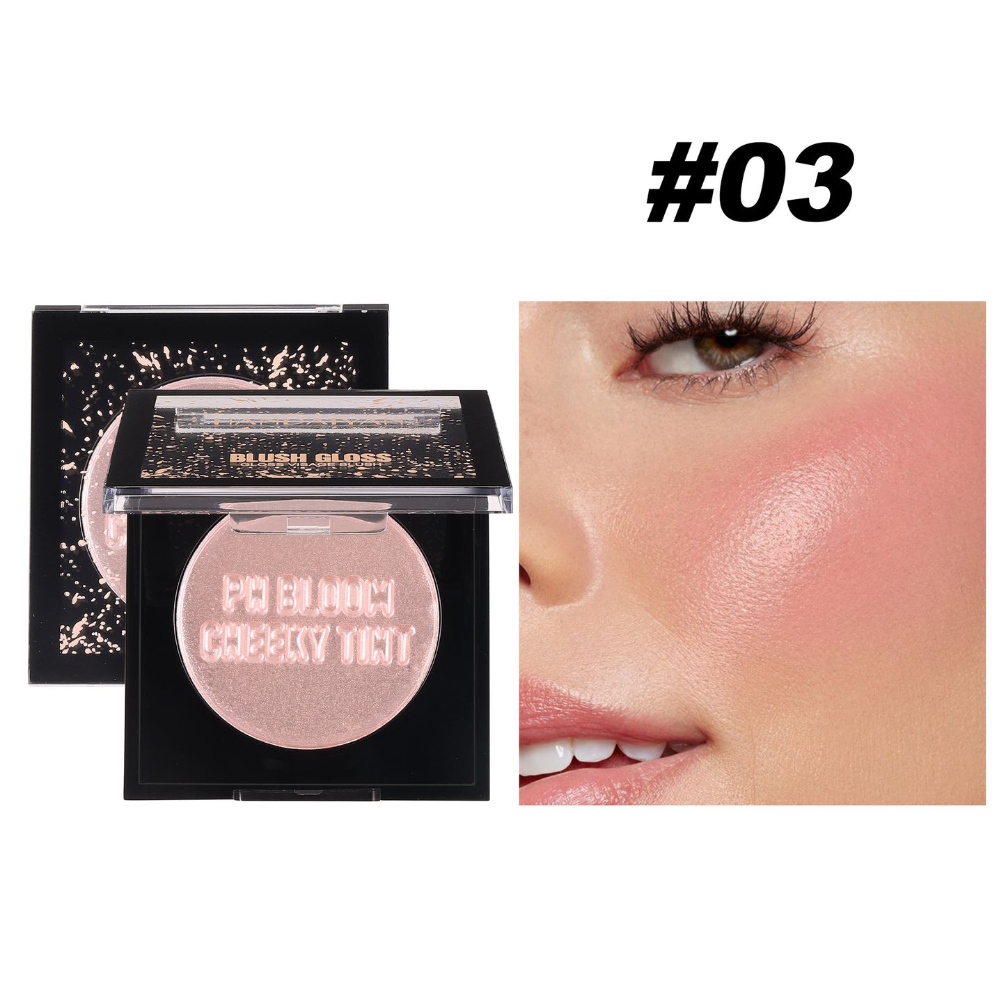 Blush Cream Lip Cheek Plate Multi-purpose Pearlescent Monochrome