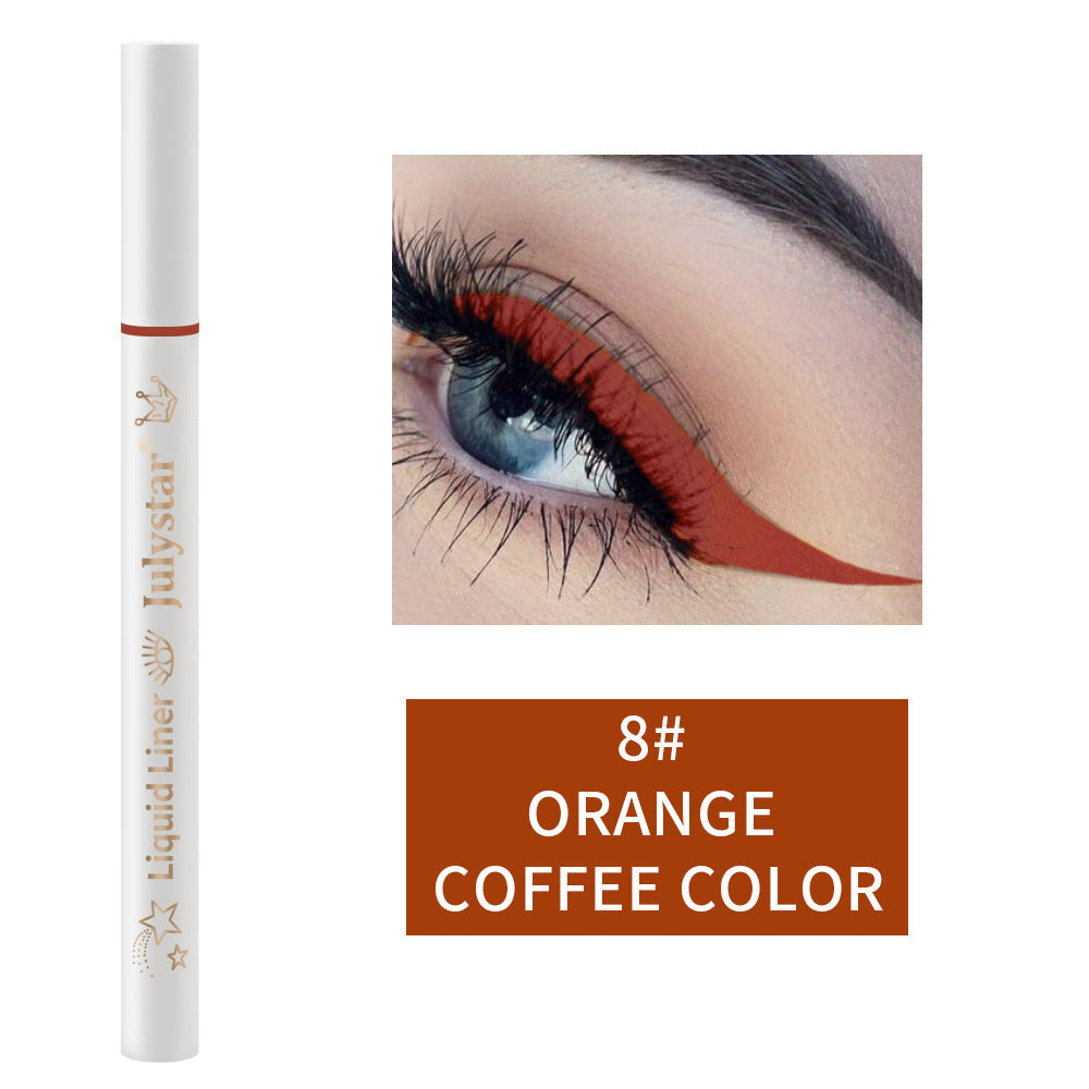 Colorful Waterproof Easy To Color Slim Beginner Liquid Eyeliner Not Smudge