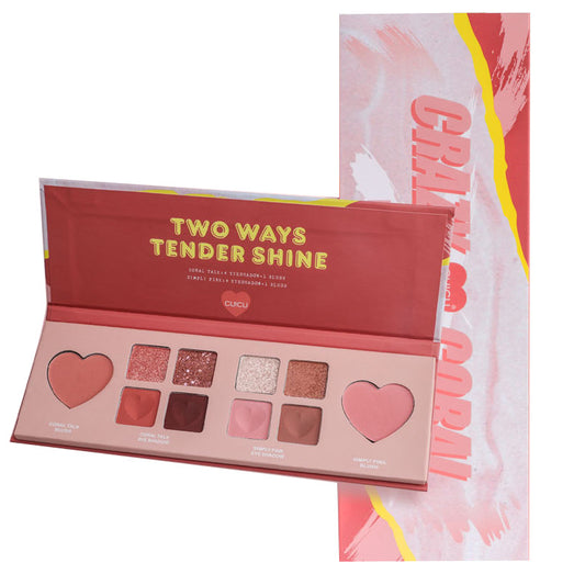 10 Color Creamy Matte EyeShadow Palette Glitter Shimmer Metallic Eyeshadow