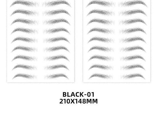 6D Imitation Ecological Eyebrow Stickers Waterproof And Environmental Protection