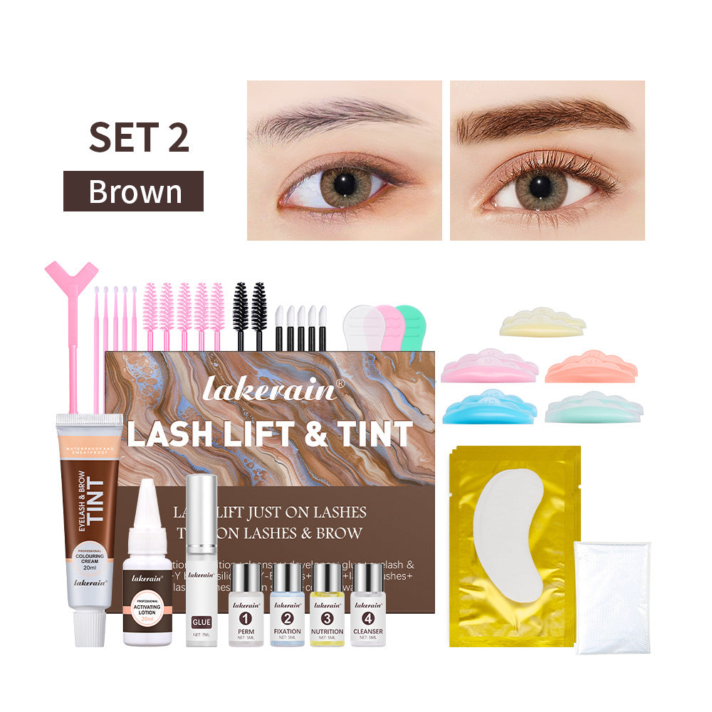 Hot Dyeing Two-in-one Eyelash Eyebrow Cream Suit