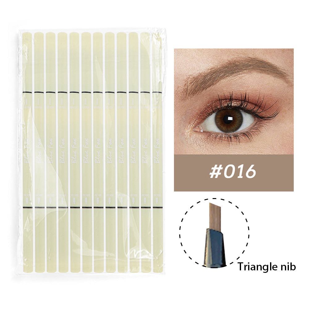 Ultra-fine Double-headed Eyeliner Eyebrow Pencil Rotatable