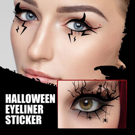 Bat Spider Decorative Eye Shadow Eyeliner Stickers
