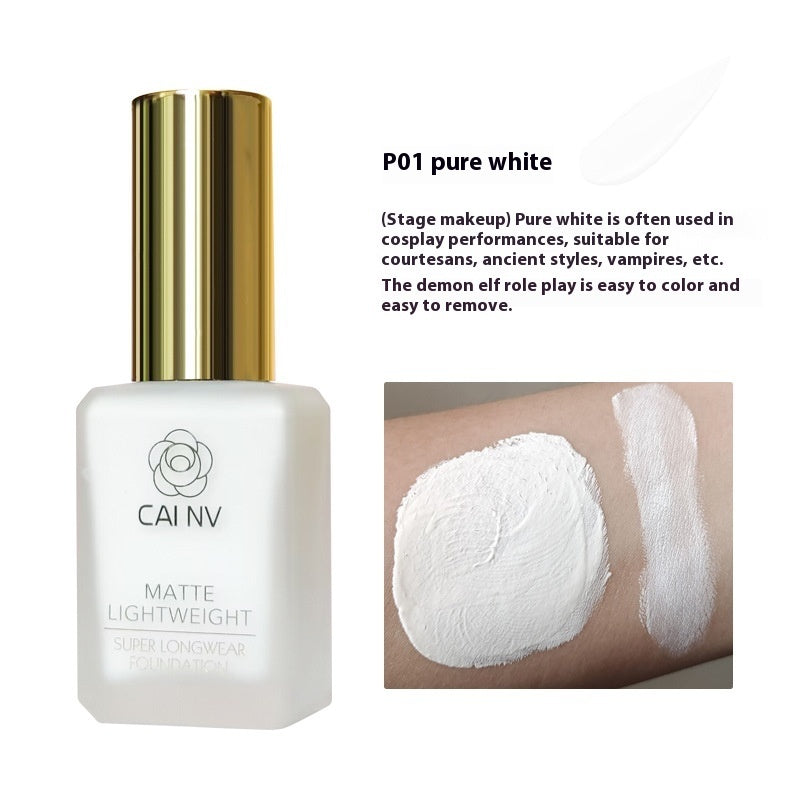 Liquid Foundation Wheat Black Leather White Blend Agent