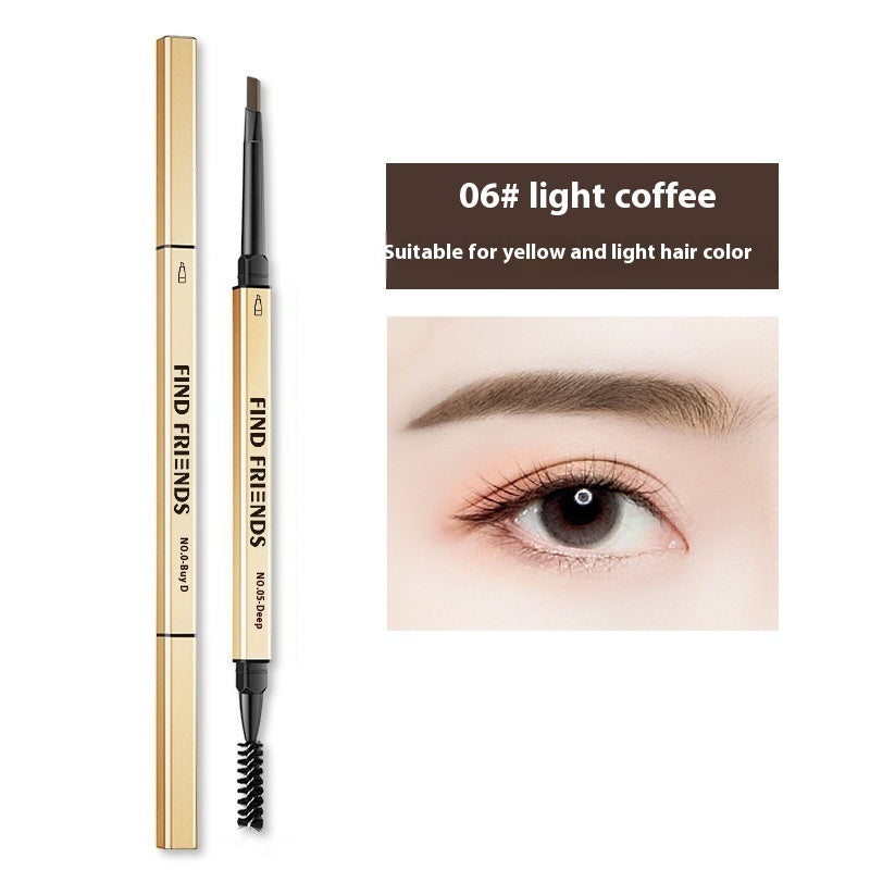 Waterproof Smear-proof Double-headed Automatic Eyebrow Pencil