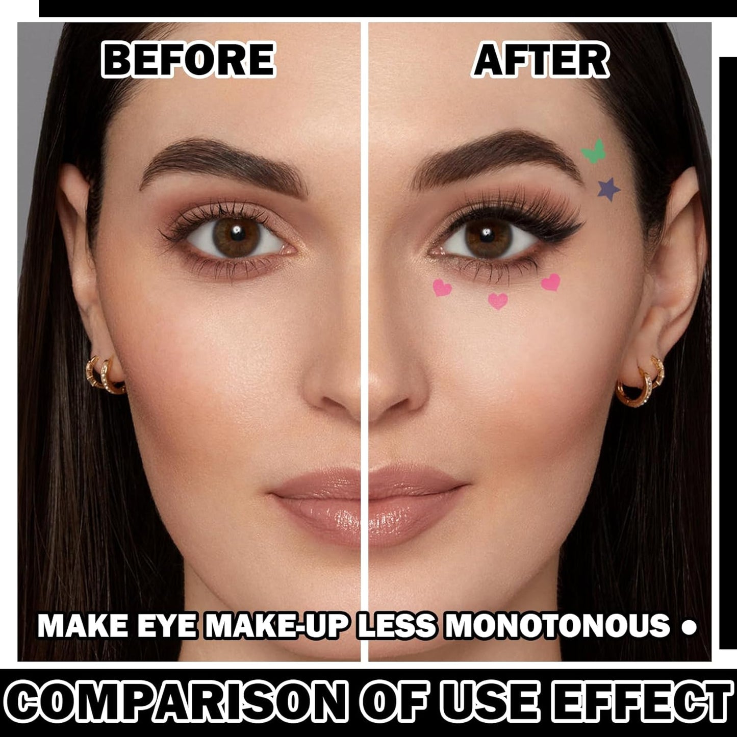 4 Color Liquid Eyeliner Stamps Pen Set Matte Colorful Eye Liner Stamp Pen Waterproof & Long-lasting For Women Eyelid Makeup Double-side Winged Eyeliner Stencil Pen