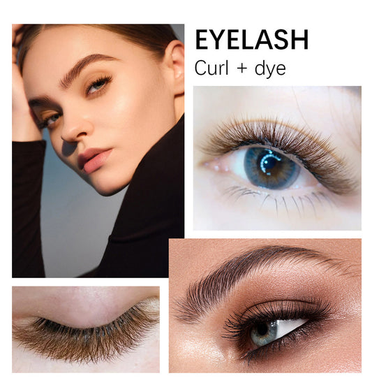 Ladies New Hot Dyeing Natural Eyelash Set