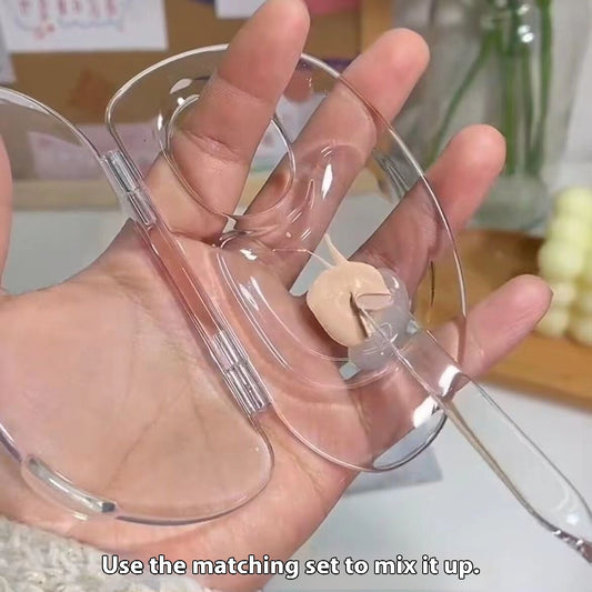 Liquid Foundation Makeup Portable Clear Multi-functional Blending Plate