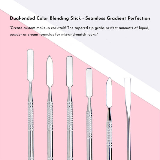 Stainless Rod Depotting Mixing Tool Foundation Mixing Stick Spurtle Spatula Concealer Makeup Eye Shadow Cream Pigments Mixing Tool Nail Art Stirring Rod Cream