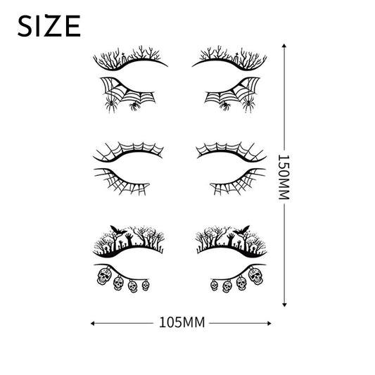 Flower Eyelashes Tattoo Sticker  Fairy Butterfly Wings Shiny Tattoo Sticker Waterproof Temporary Tattoos For Eyes Face Makeup For Girls Women Stage Performance