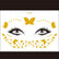 Red Gold Star Pattern Clavicle Tattoo Sticker Long Lasting Waterproof