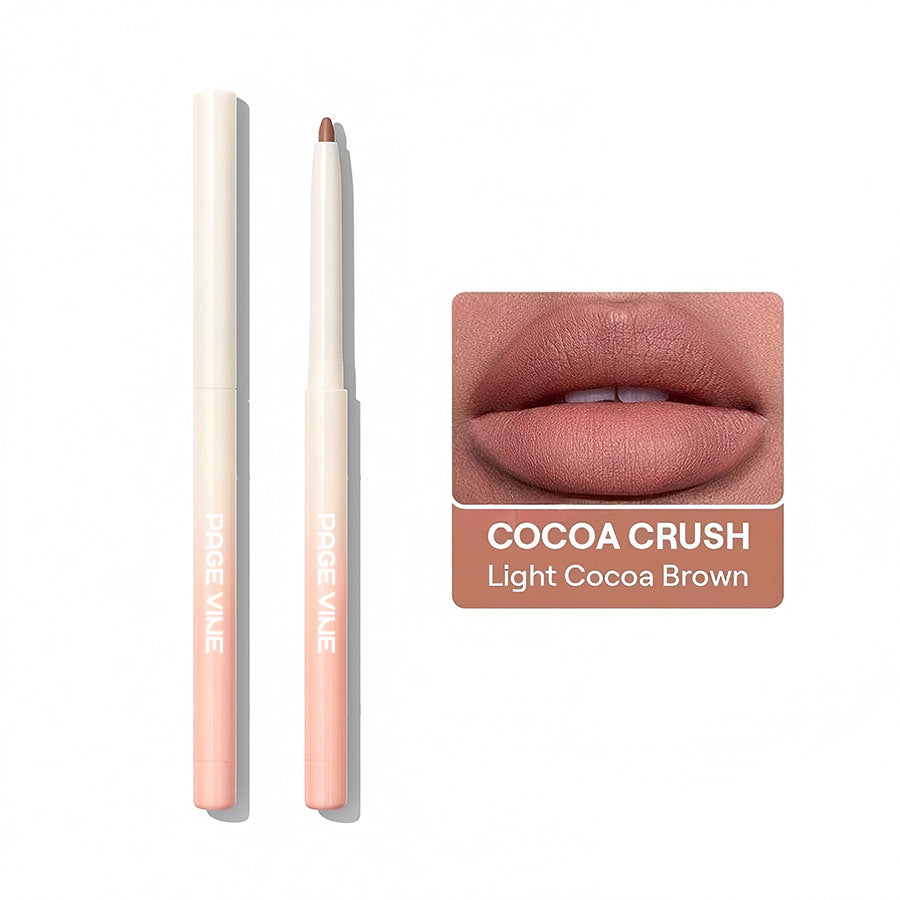 Cross-border Beauty PAGE VINE Smart And Fine Lip Liner Smooth And Quick-drying Long Lasting Waterproof No Stain On Cup Lip Pencil