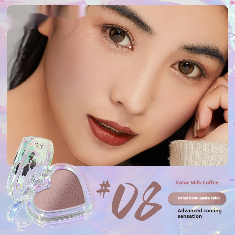Makeup Love Blusher Plate Women's Nude Color Gradient Two-color Rouge