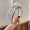 European And American Heavy Industry Rhinestone Knotted Hair Hoop Retro Court