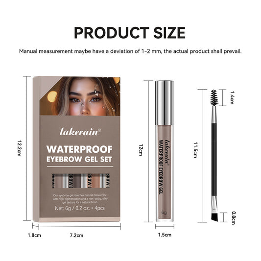 Gel pour sourcils waterproof, facile à appliquer, anti-transpirant et longue tenue. Ne prend pas le temps de se maquiller.