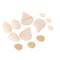 Solid Color Cosmetic Egg 12-piece Mini Thumb Puff