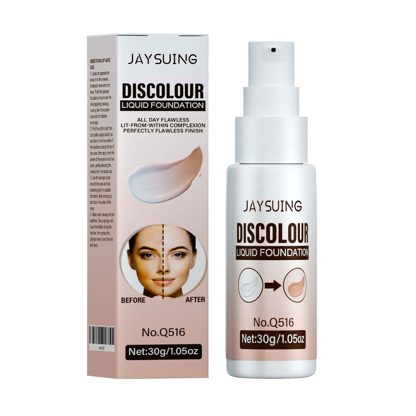 Temperature Change Liquid Foundation Brightening Portable