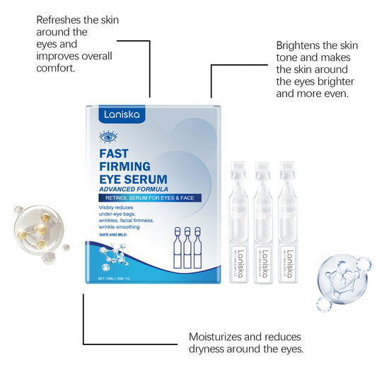 Solution raffermissante pour les yeux Soin doux et hydratant