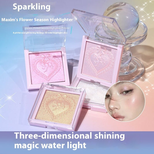 With Fine Sparkling High Gloss Grooming Powder