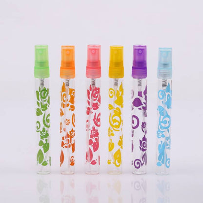 10ml Mini Rose Glass Spray Bottles (6 pcs)