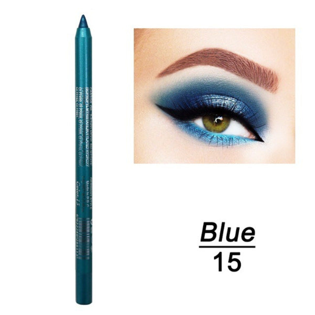 1 Pc Long-lasting Eyeliner Pencil Waterproof 14 Colors