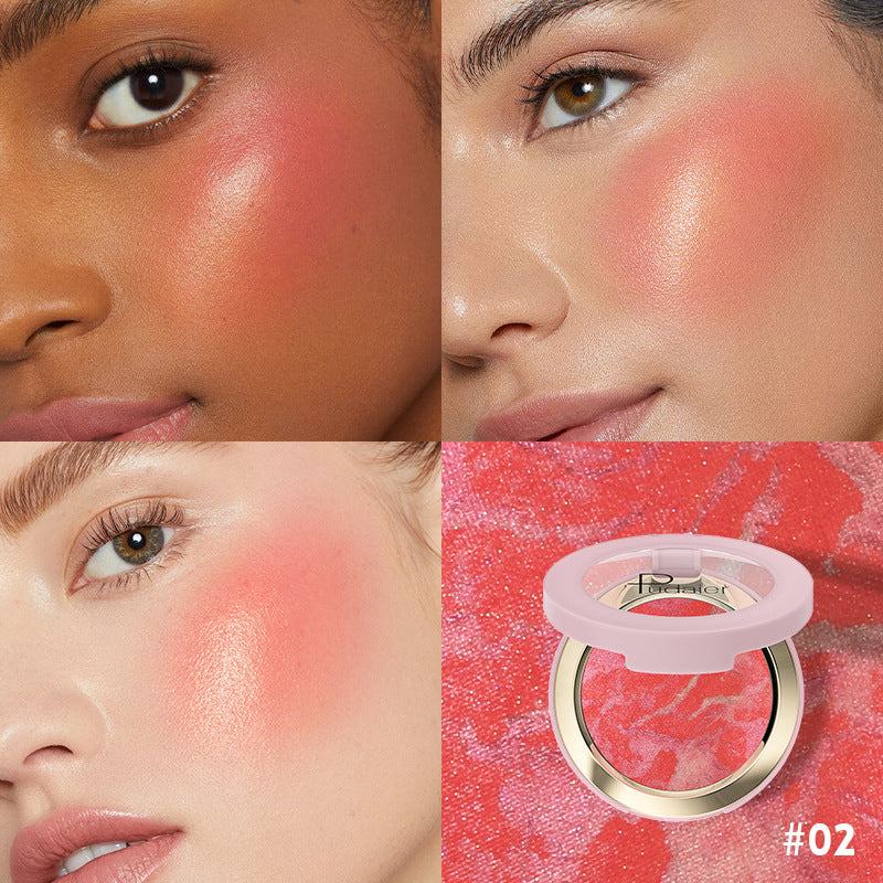 Mixed Blusher Highlight 2-in-1 Long-lasting Natural Waterproof Repair