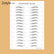 Autocollant pour sourcils écologique imitation 3D