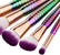 5 mermaid makeup brushes set beauty tools makeup fish type powder brush