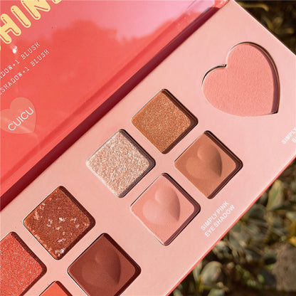 10 Color Creamy Matte EyeShadow Palette Glitter Shimmer Metallic Eyeshadow