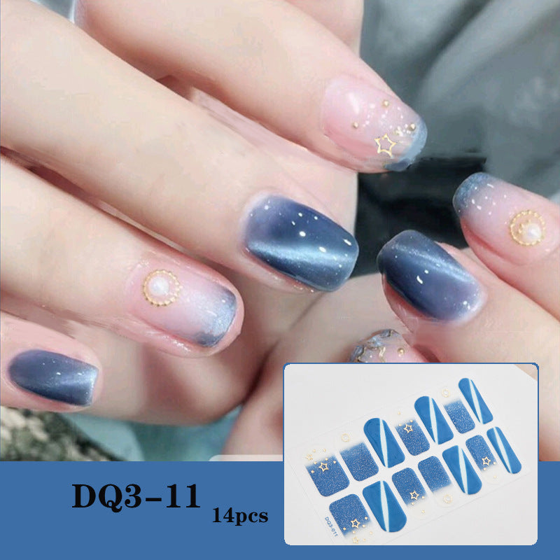 3D Laser Bronzing Nail Sticker