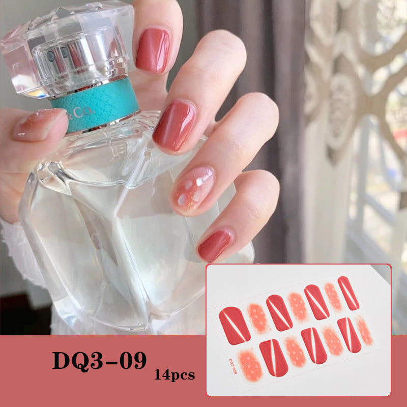 3D Laser Bronzing Nail Sticker