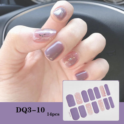 3D Laser Bronzing Nail Sticker
