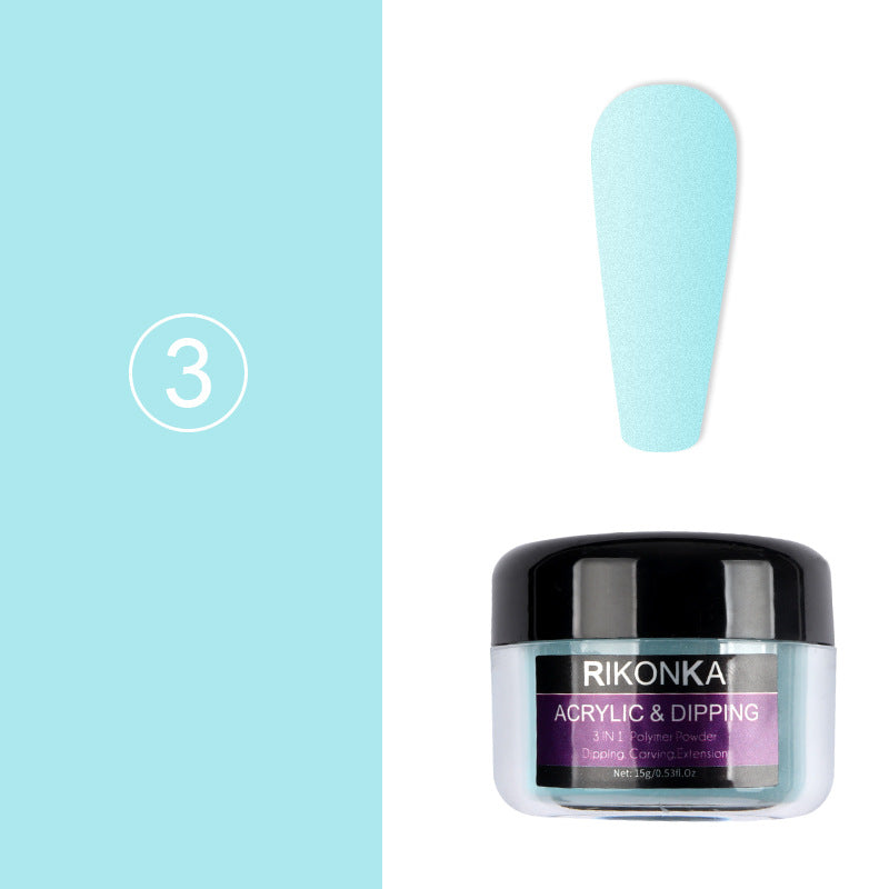 15g Acrylic Powder Sky Blue Carved Nail Art Pigment