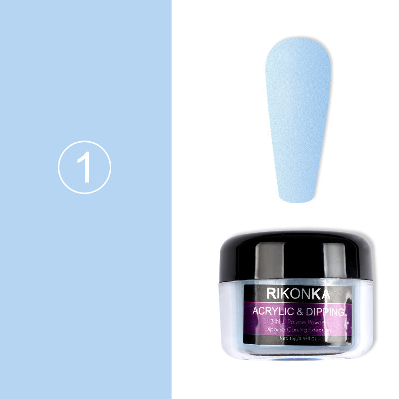 15g Acrylic Powder Sky Blue Carved Nail Art Pigment