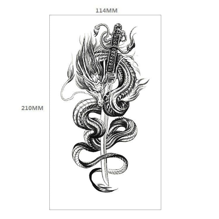Patterned Animal Hand-Painted Plain Flower Personality Fashion  Waterproof Tattoo Sticker