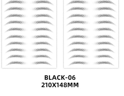 6D Imitation Ecological Eyebrow Stickers Waterproof And Environmental Protection