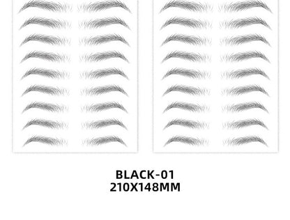 6D Imitation Ecological Eyebrow Stickers Waterproof And Environmental Protection