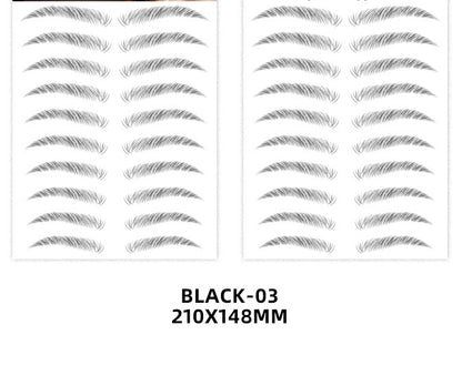 6D Imitation Ecological Eyebrow Stickers Waterproof And Environmental Protection