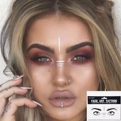 Bronzing Tattoo Sticker Face Sticker Tattoo Sticker Waterproof Female Spot Face Sticker
