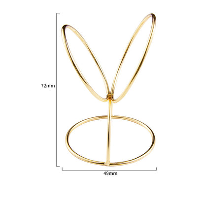 Beauty Egg Rack Spiral Cross Rabbit-Shaped Powder Puff Storage Rack Beauty Egg Tray Metal Drying Rack