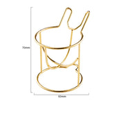 Beauty Egg Rack Spiral Cross Rabbit-Shaped Powder Puff Storage Rack Beauty Egg Tray Metal Drying Rack