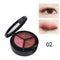 Mirror with brush eye shadow and makeup.