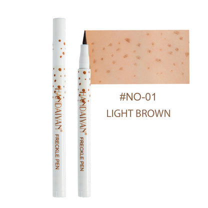 Dark Brown Freckle Pen - Waterproof, Long-lasting Cosmetic Marker For Natural Freckles. Precision Tip For Face & Body. Daily Or Special Occasion Use.