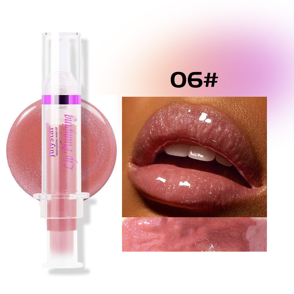 Gloss hydratant longue tenue Pearl, nourrissant et illuminateur, sans taches d'eau, pour des lèvres légères et pulpeuses.