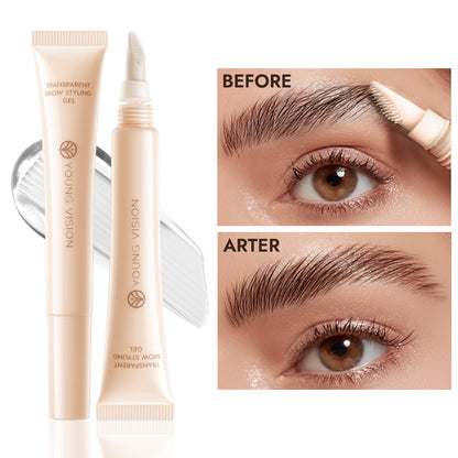 Transparent Eyebrow Gel Gel Slender Hose Portable Silicone Bruch Head