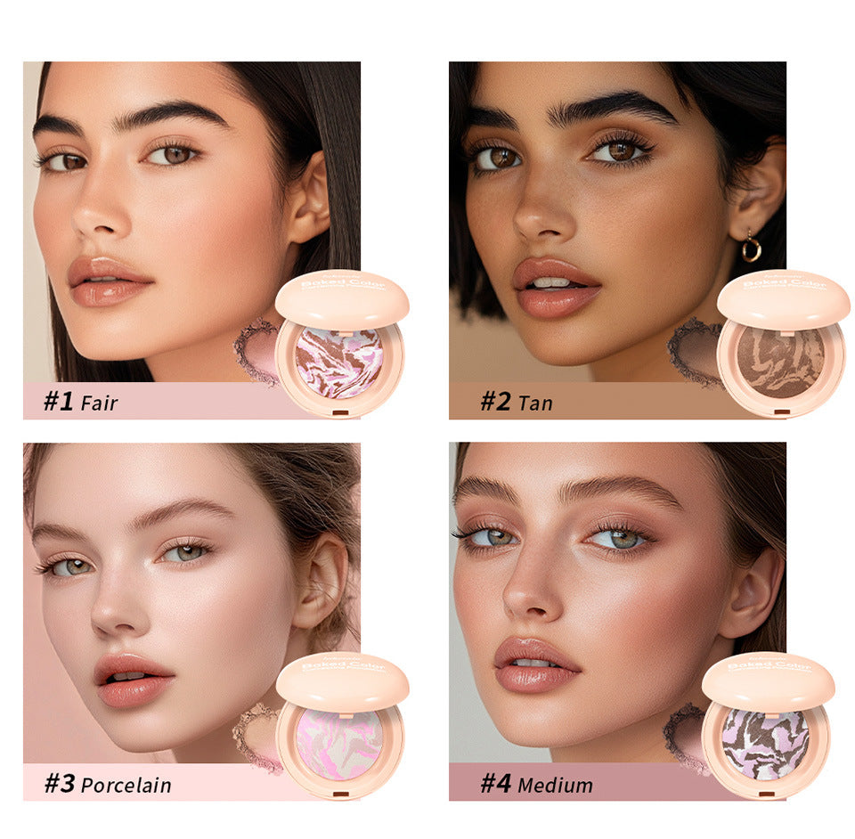 Natural Nose Shadow Blush Highlight Bronzing Powder