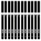 12 Piece White And Black Eyeliner Pencil Set  For Eyebrows, Eyeshadow And Lips. Includes Sharpener. Waterproof , Long-lasting