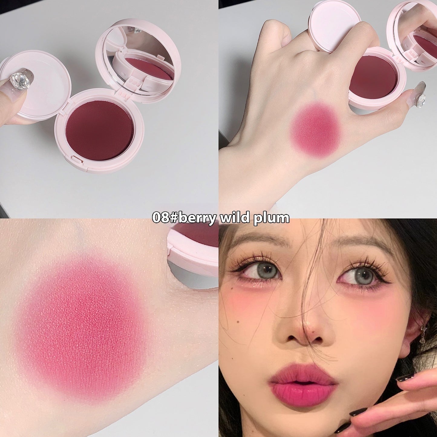 Women's Air Cushion Natural Tender Delicate Low Saturation Blush Cream