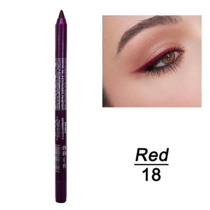 1 Pc Long-lasting Eyeliner Pencil Waterproof 14 Colors
