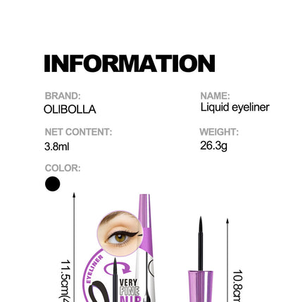 Not Easy To Smudge Long Lasting Waterproof Liquid Eyeliner